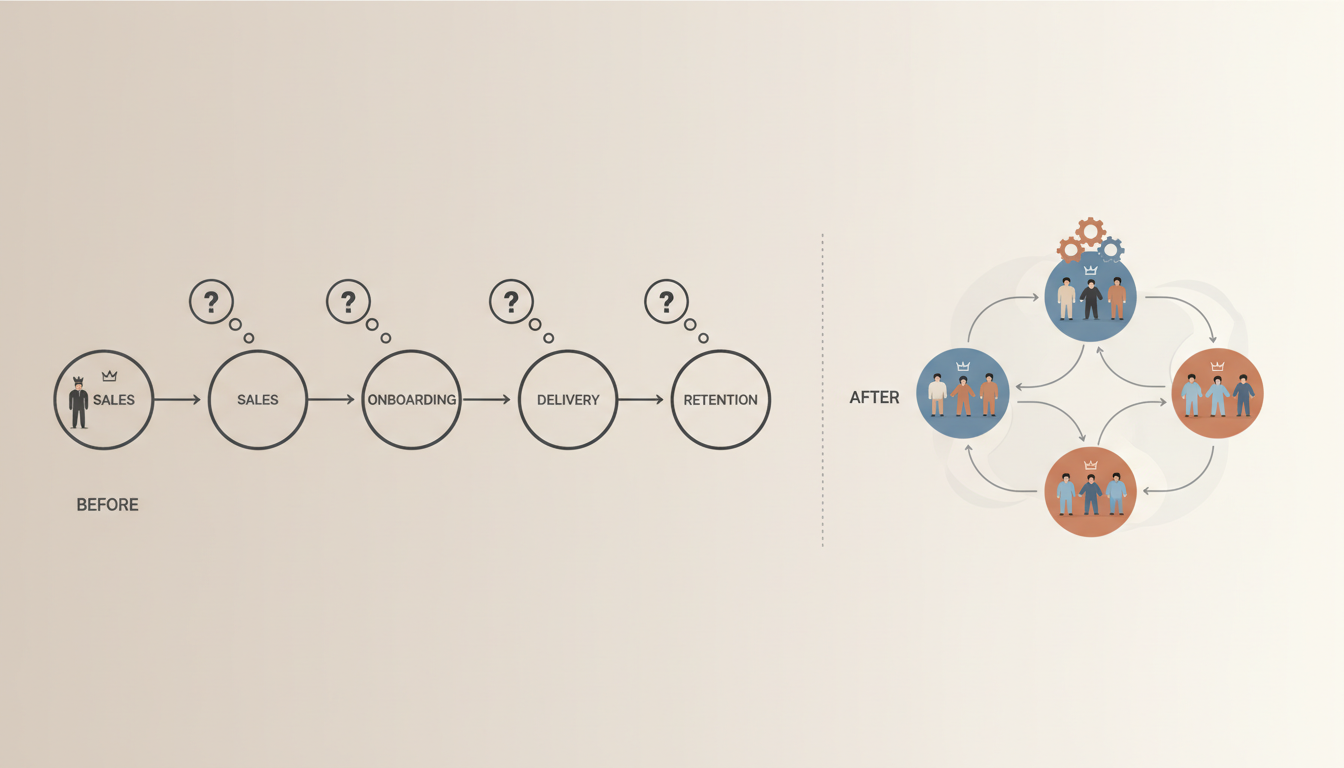 Founder dependency workflow map