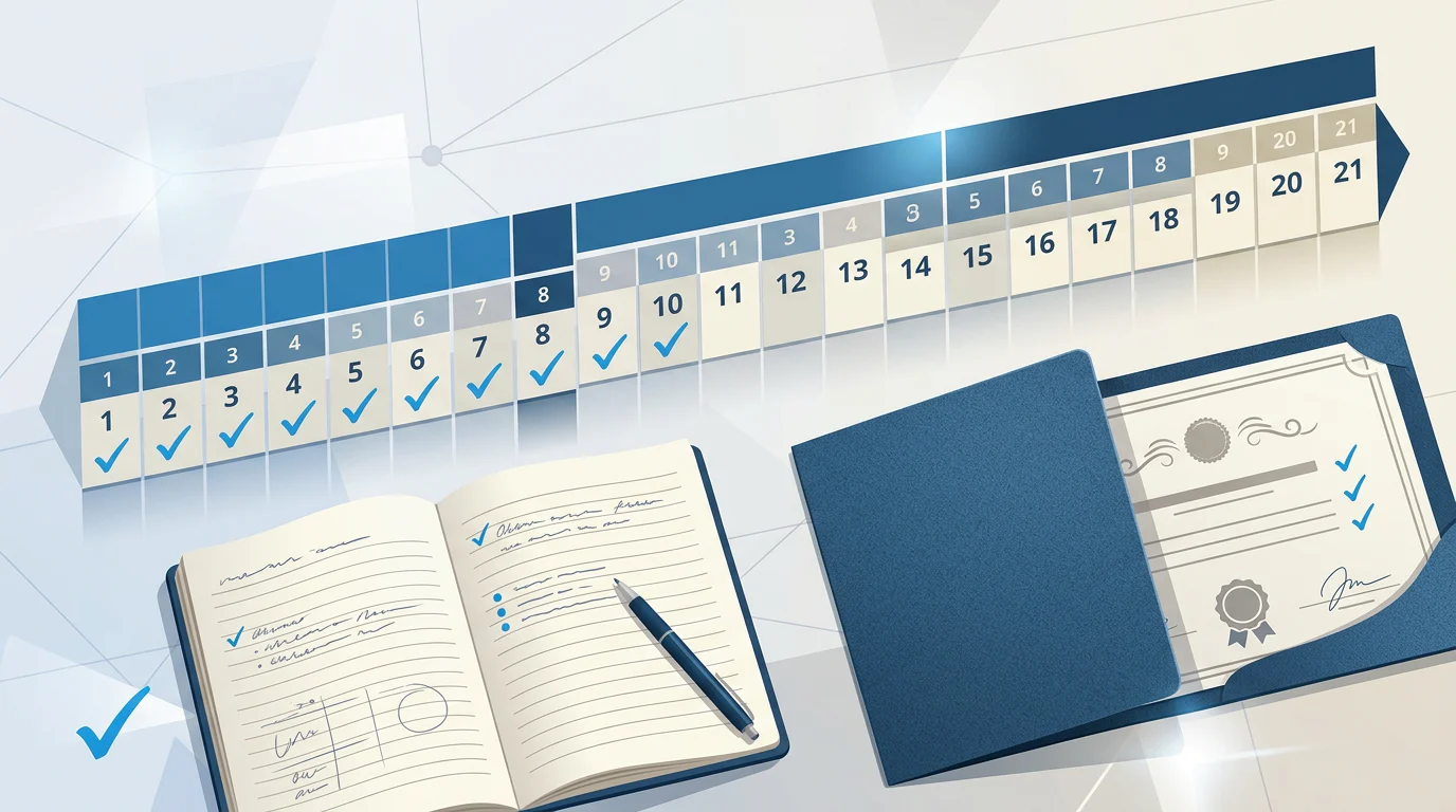 Twenty-one day training timeline for Minnesota PI hires