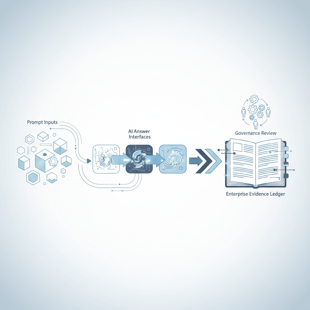 AI answer tracking evidence flow