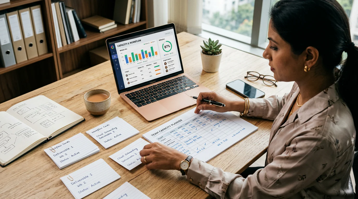 Lean service business capacity audit worksheet