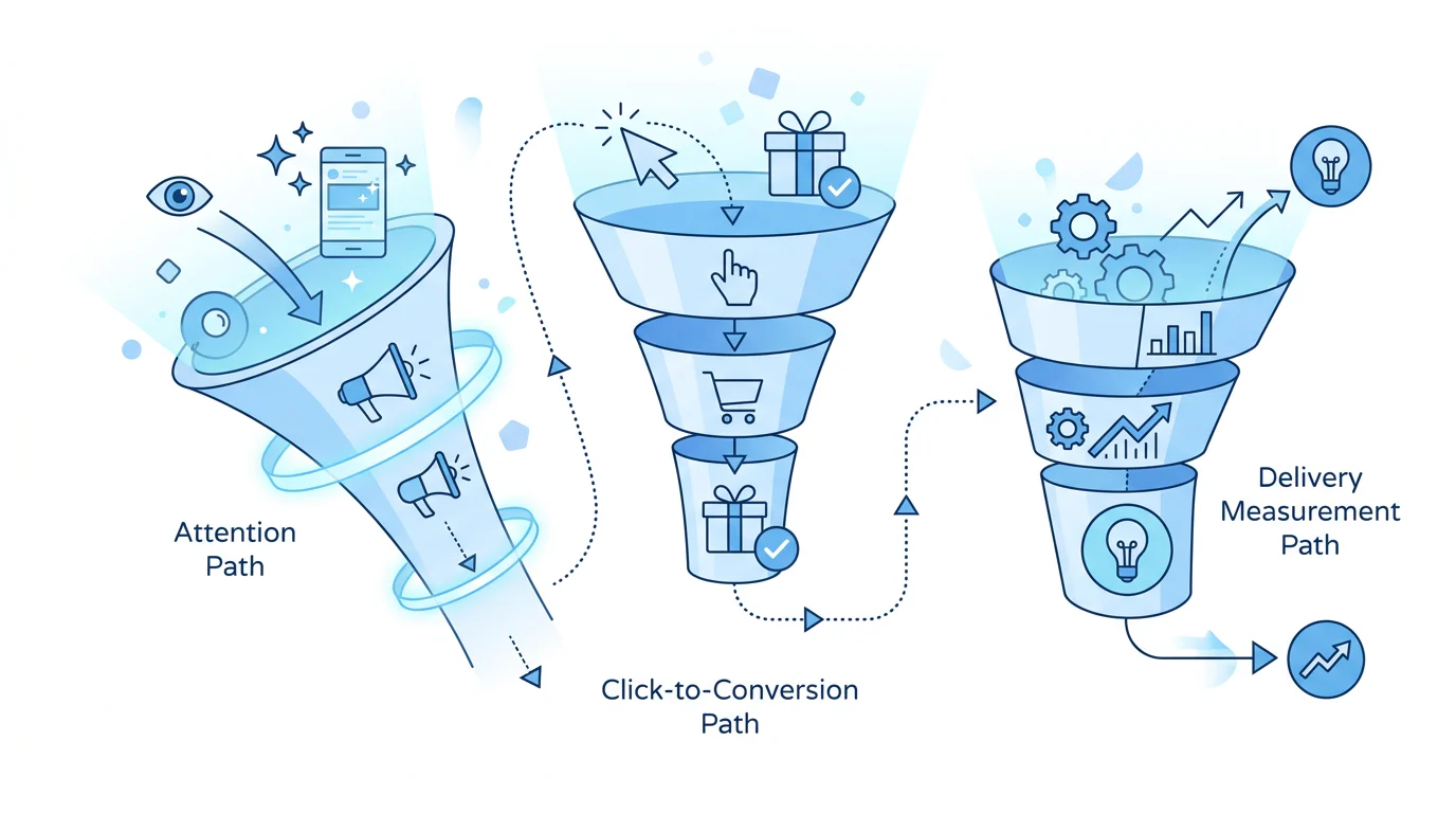 Diagnostic funnel for a Meta creative test