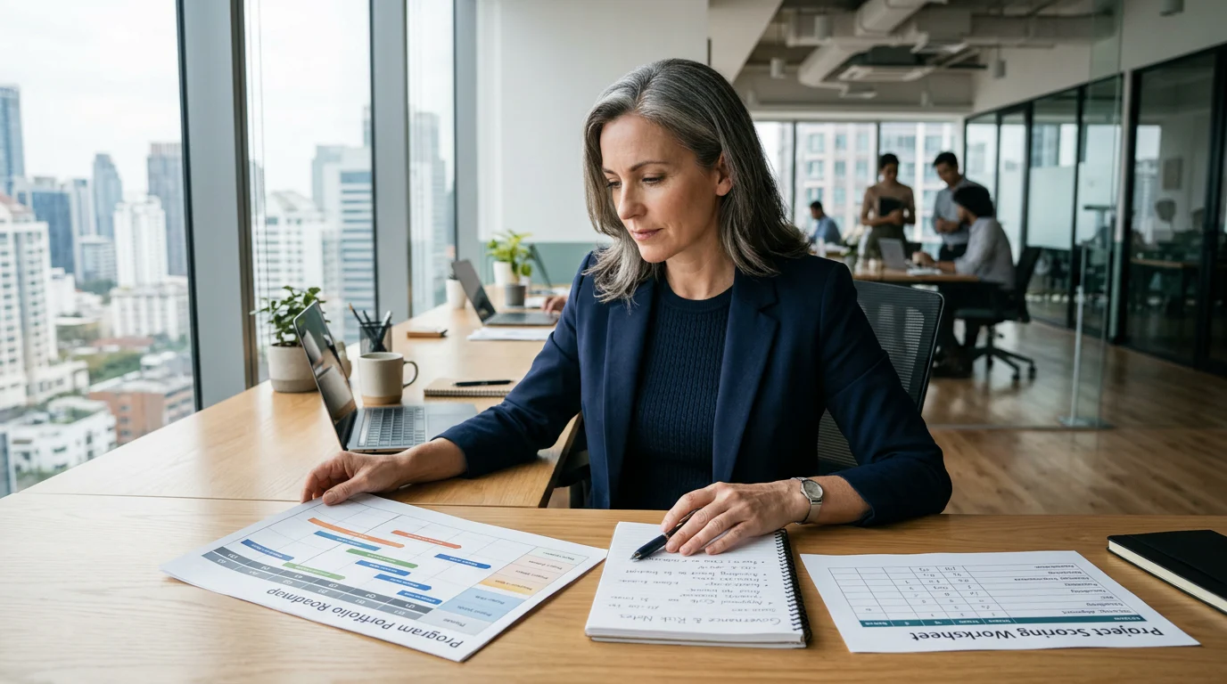 Senior leader assessing portfolio readiness