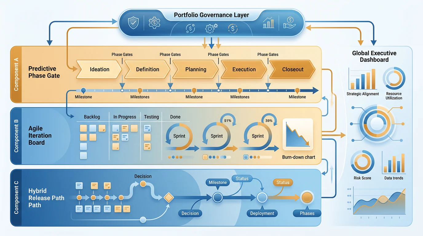 Portfolio governance across delivery models
