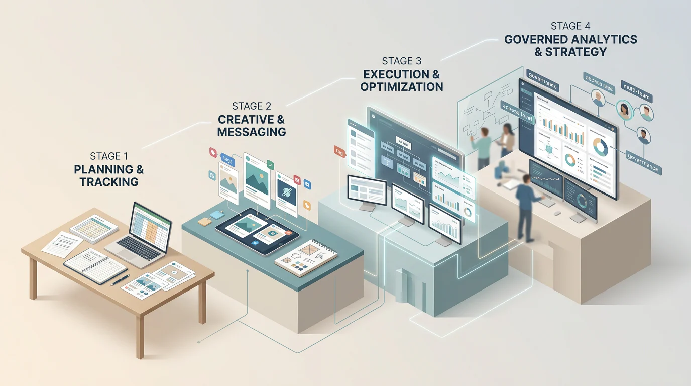 Four levels of creative analytics maturity