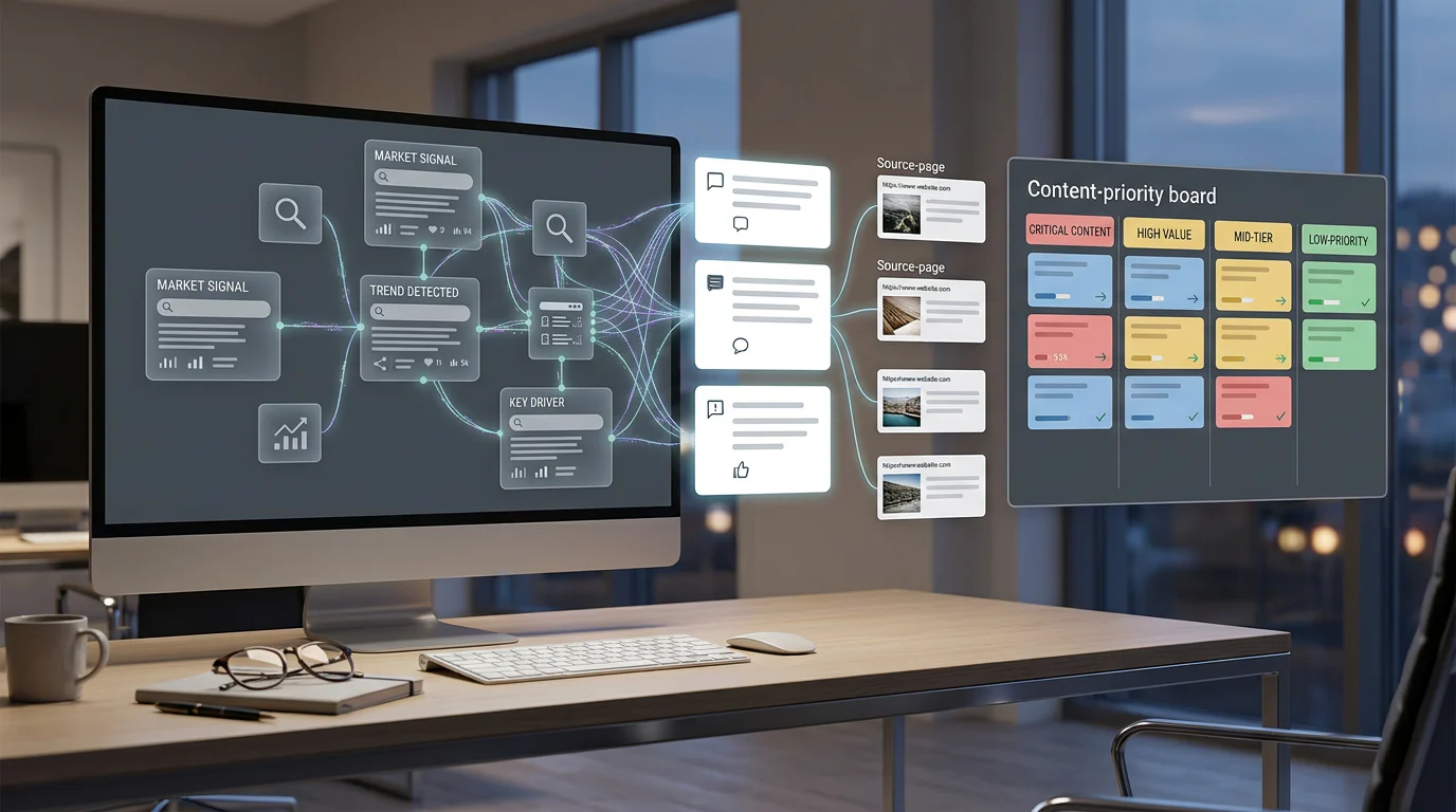 Weekly AI visibility evidence review