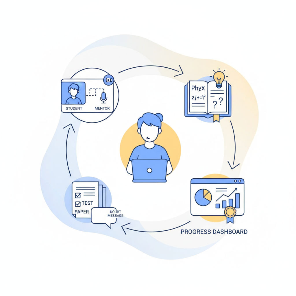 Simple remote NEET Physics mentorship workflow