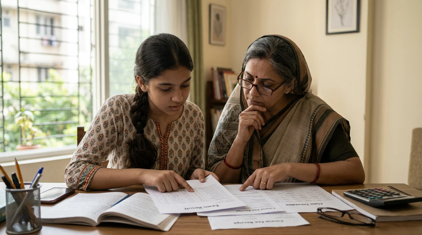 Student Checking JEE Result Evidence