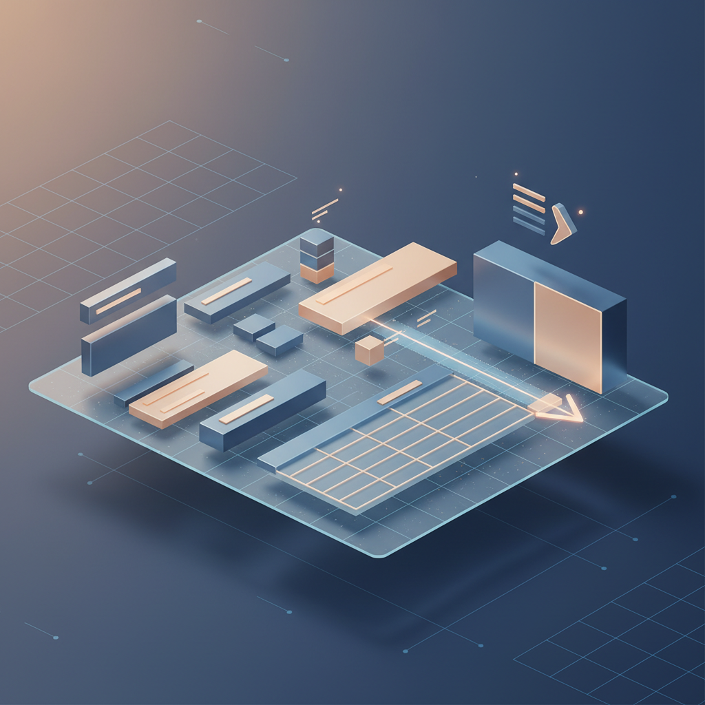 A conceptual illustration of a structured document being assembled piece-by-piece, representing the process of formatting content for AI extraction.