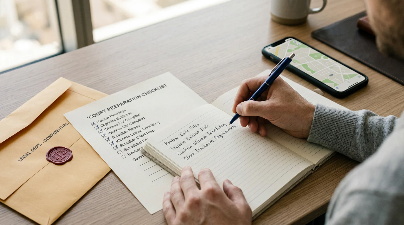 Process server documenting a service attempt