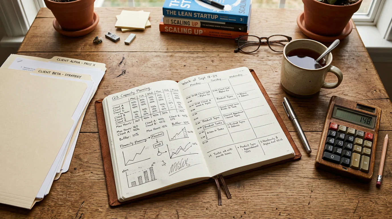 Service business capacity planning worksheet