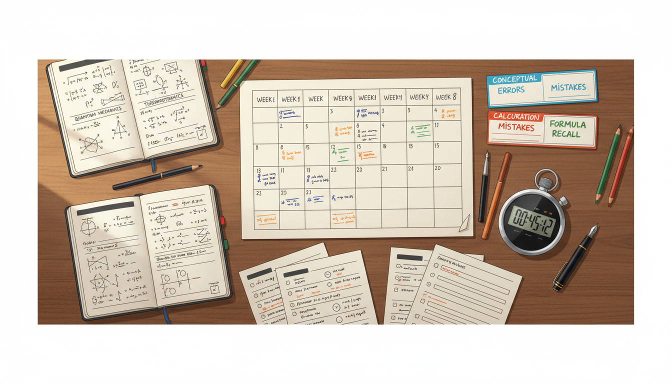 Eight-Week Physics Recovery Calendar