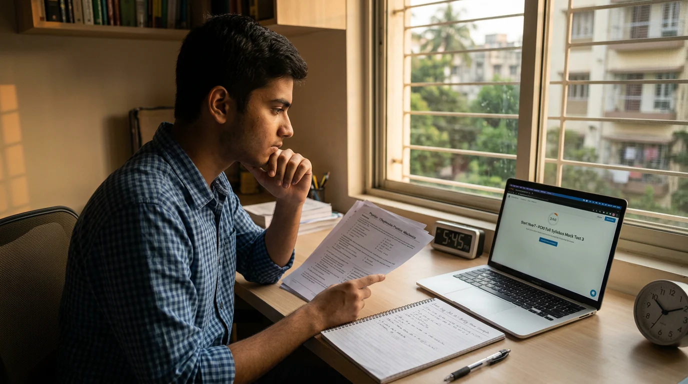 MHT CET Chapter Tests vs Mock Tests: When to Switch