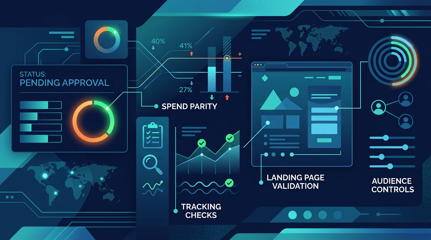 Meta creative test preflight checklist interface