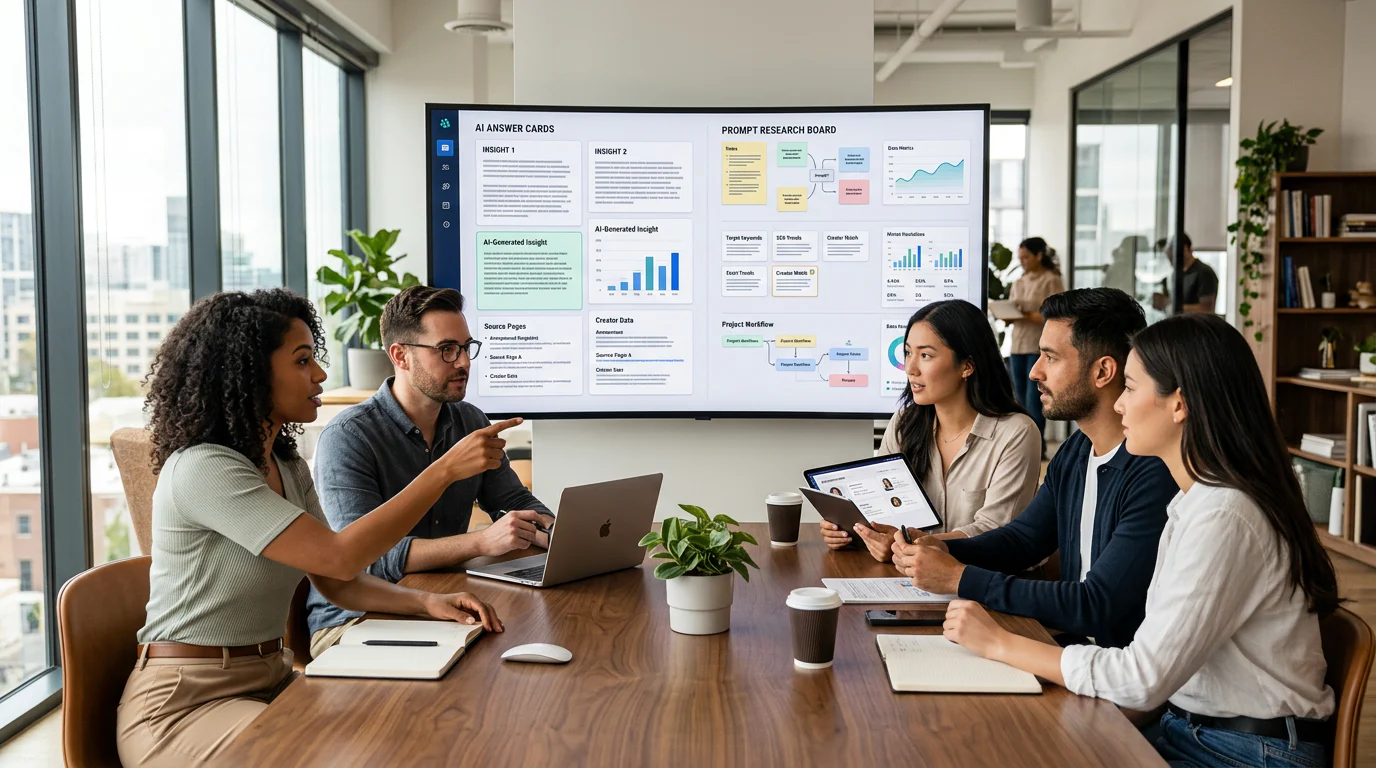 Team auditing creator content and AI answers
