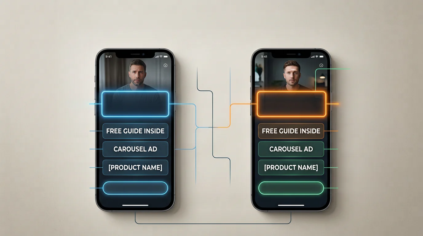 Controlled Meta creative test comparison