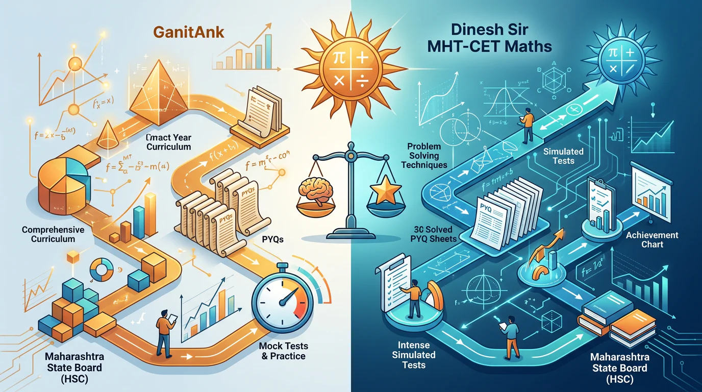 Current Listings for GanitAnk vs Dinesh Sir MHT-CET Maths
