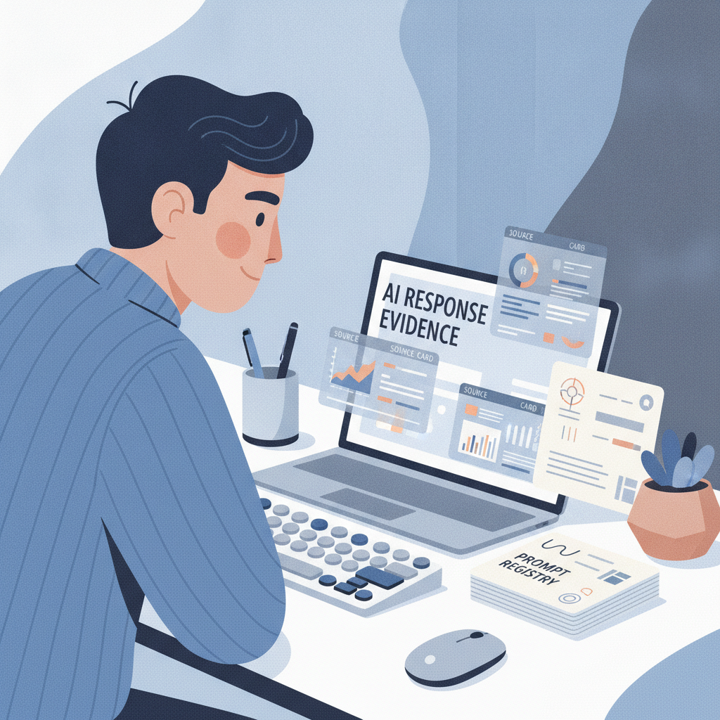 AI answer evidence review