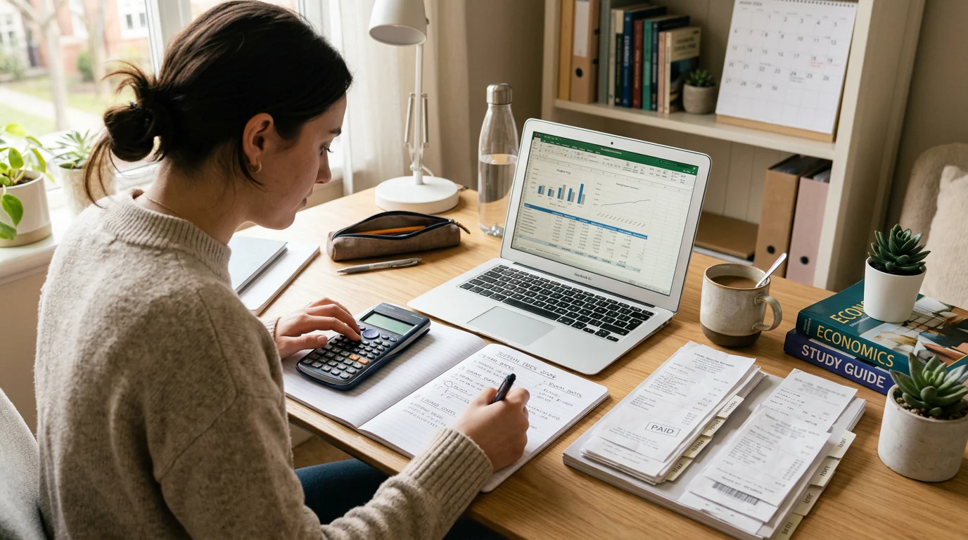Student building an ACCA study budget
