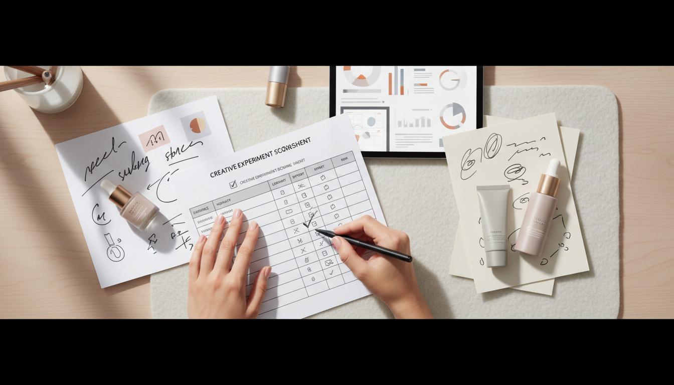 Transparent creative test scoring worksheet