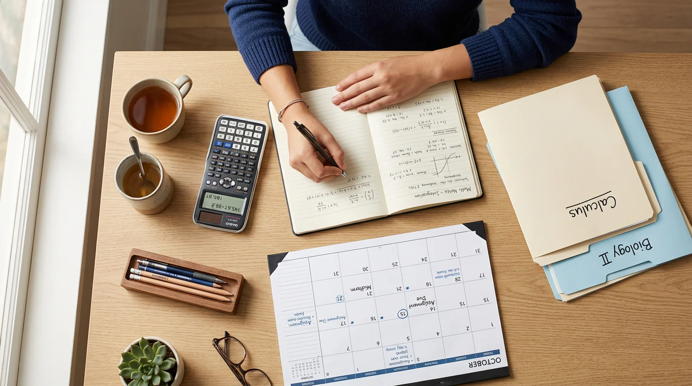 Student making an MBA exam application budget
