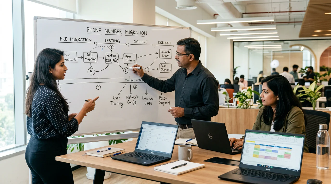 Phone number migration planning meeting