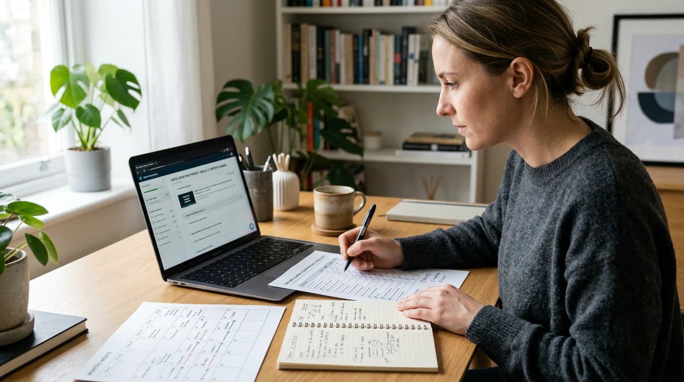 Professional reviewing Texas PI course options and licensing steps