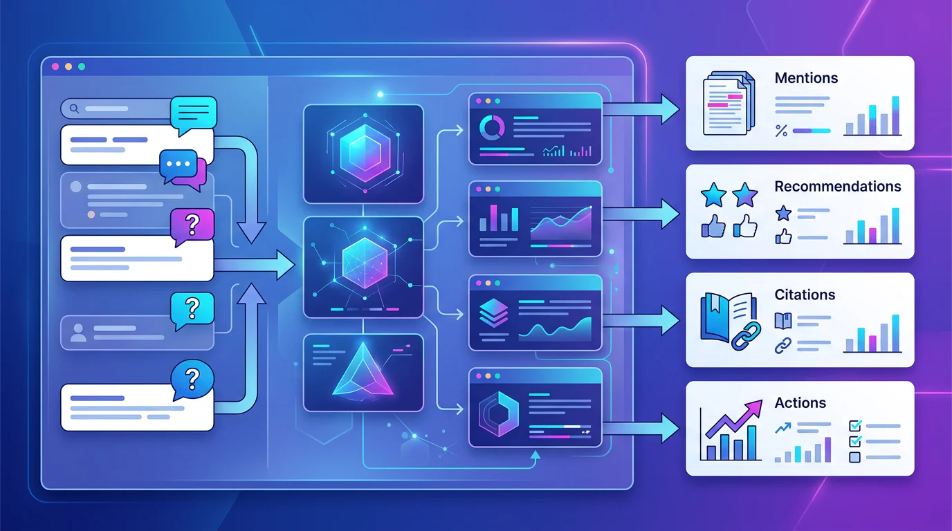 AI visibility measurement workflow across search engines