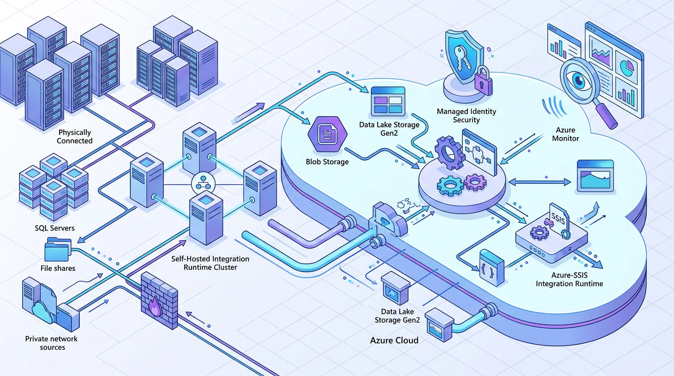 Hybrid Azure ETL architecture