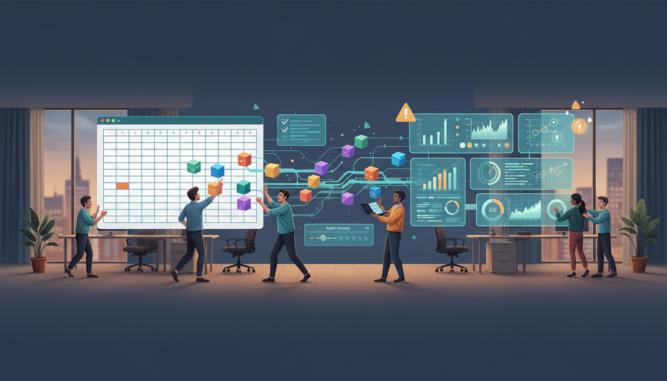 Marketing team migrating spreadsheet data into governed AI monitoring system