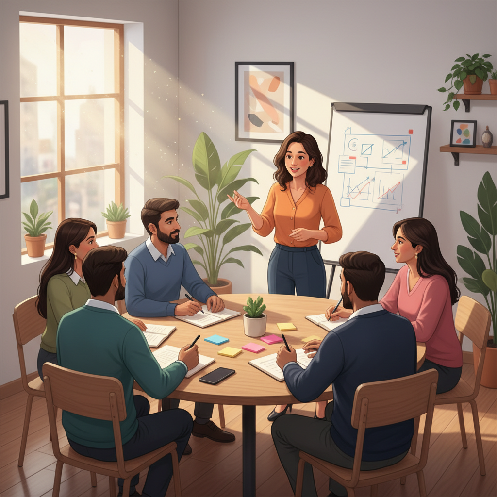 Founder gaining business clarity in a small workshop
