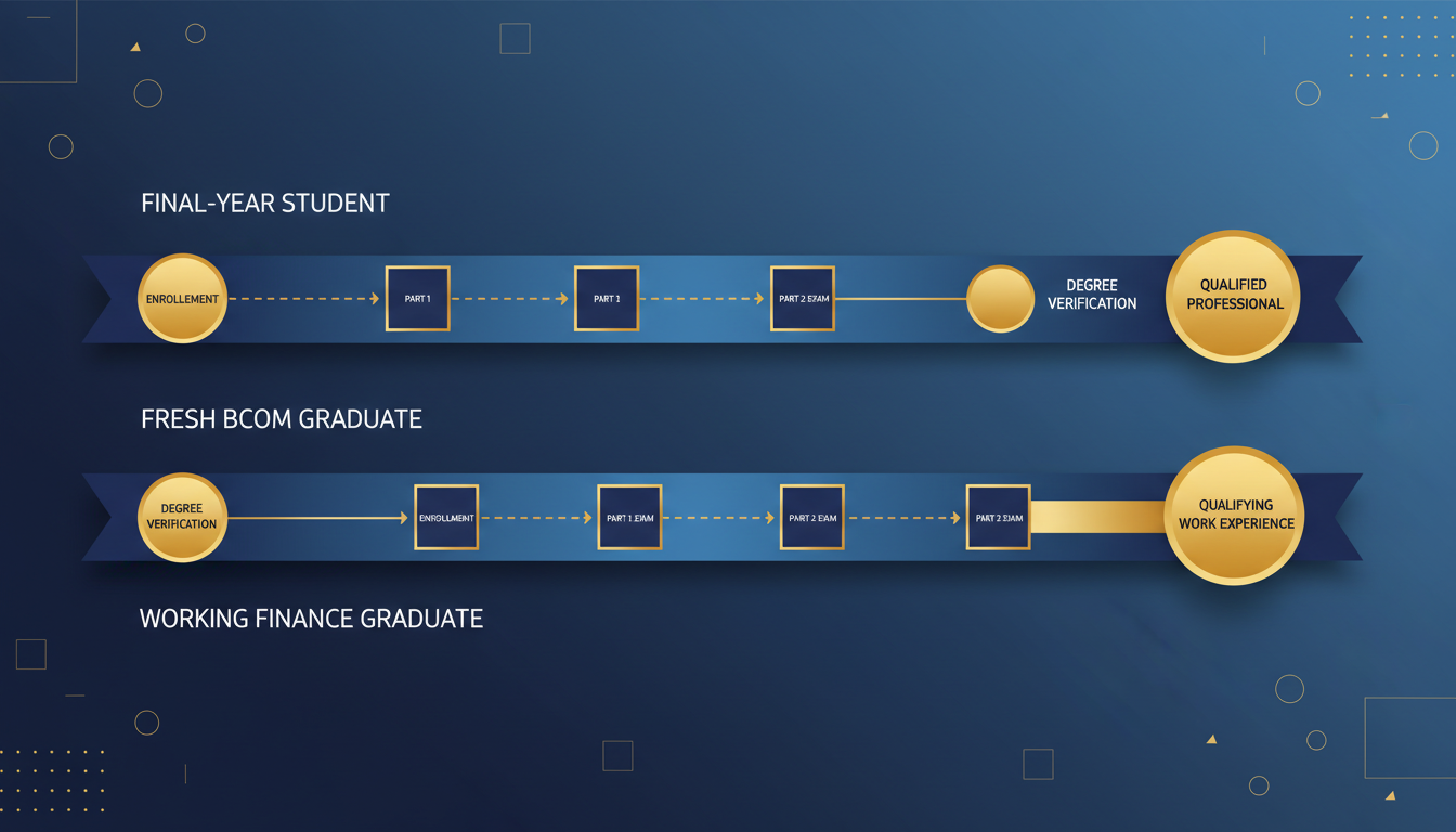 Three CMA USA timelines for BCom students