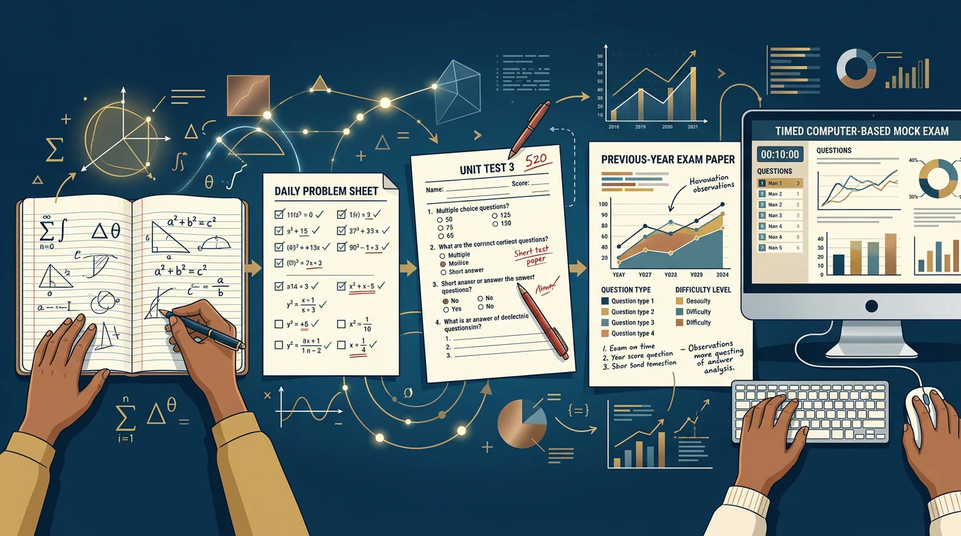 IIT-JAM Mathematics practice progression