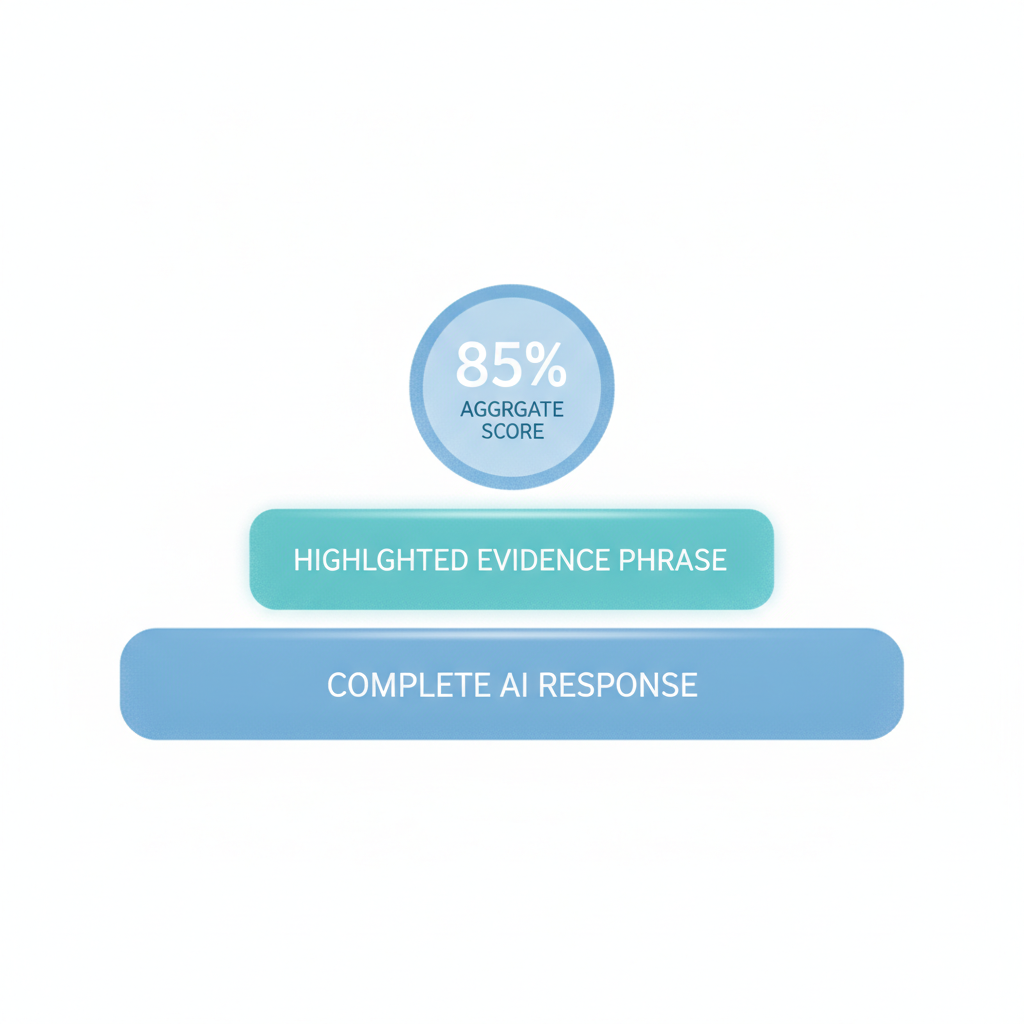 Three-layer sentiment evidence model