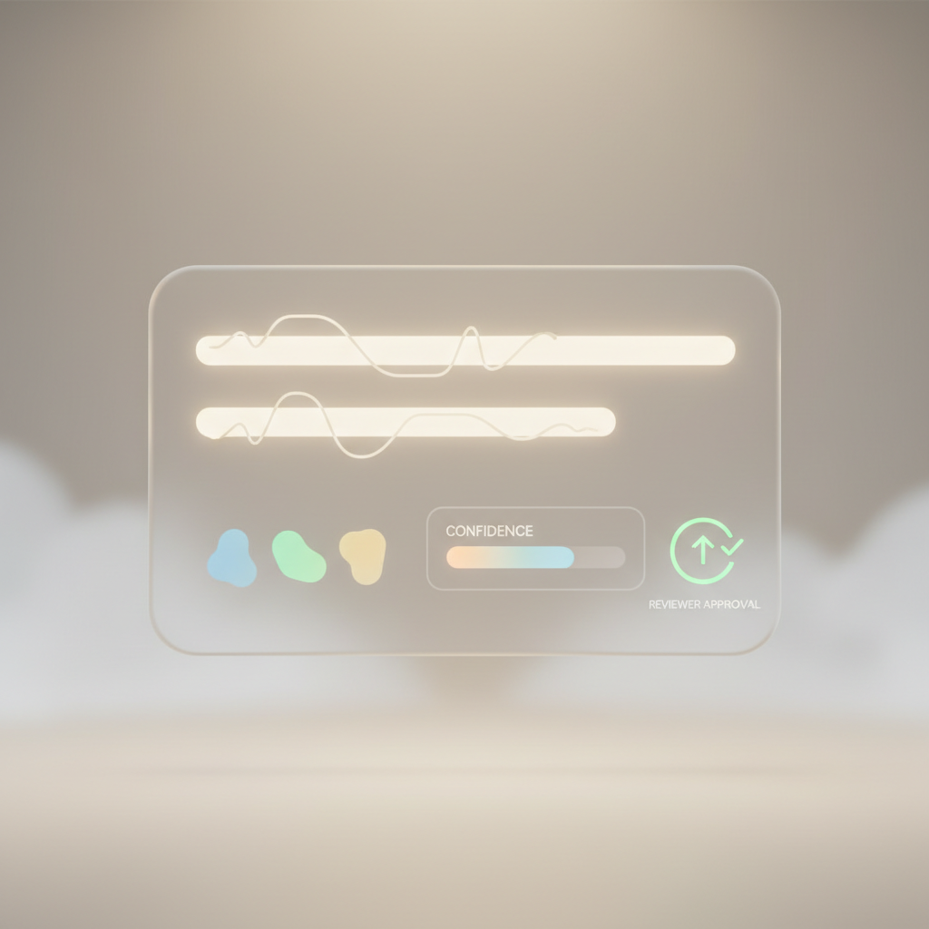 Annotated AI answer review workflow