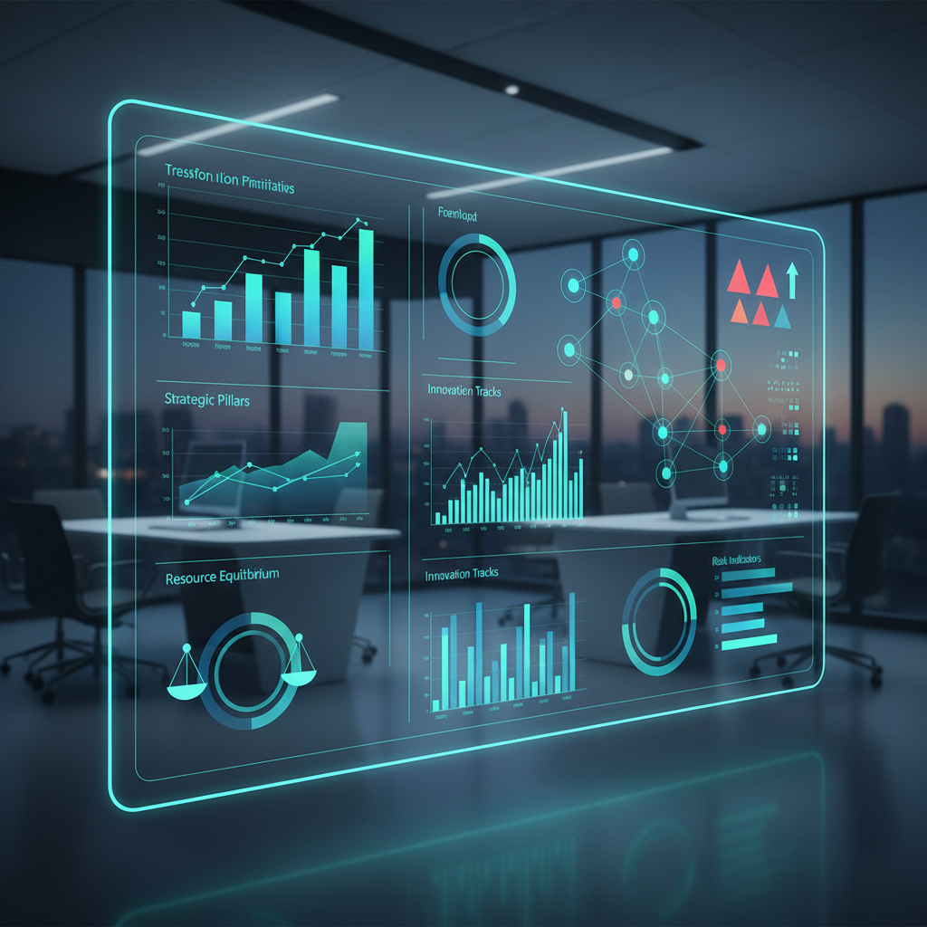 Healthcare digital transformation portfolio dashboard