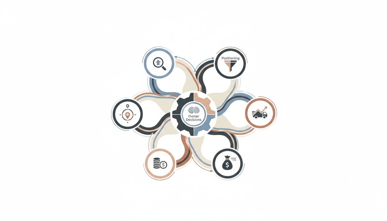Eight-part service business constraint map