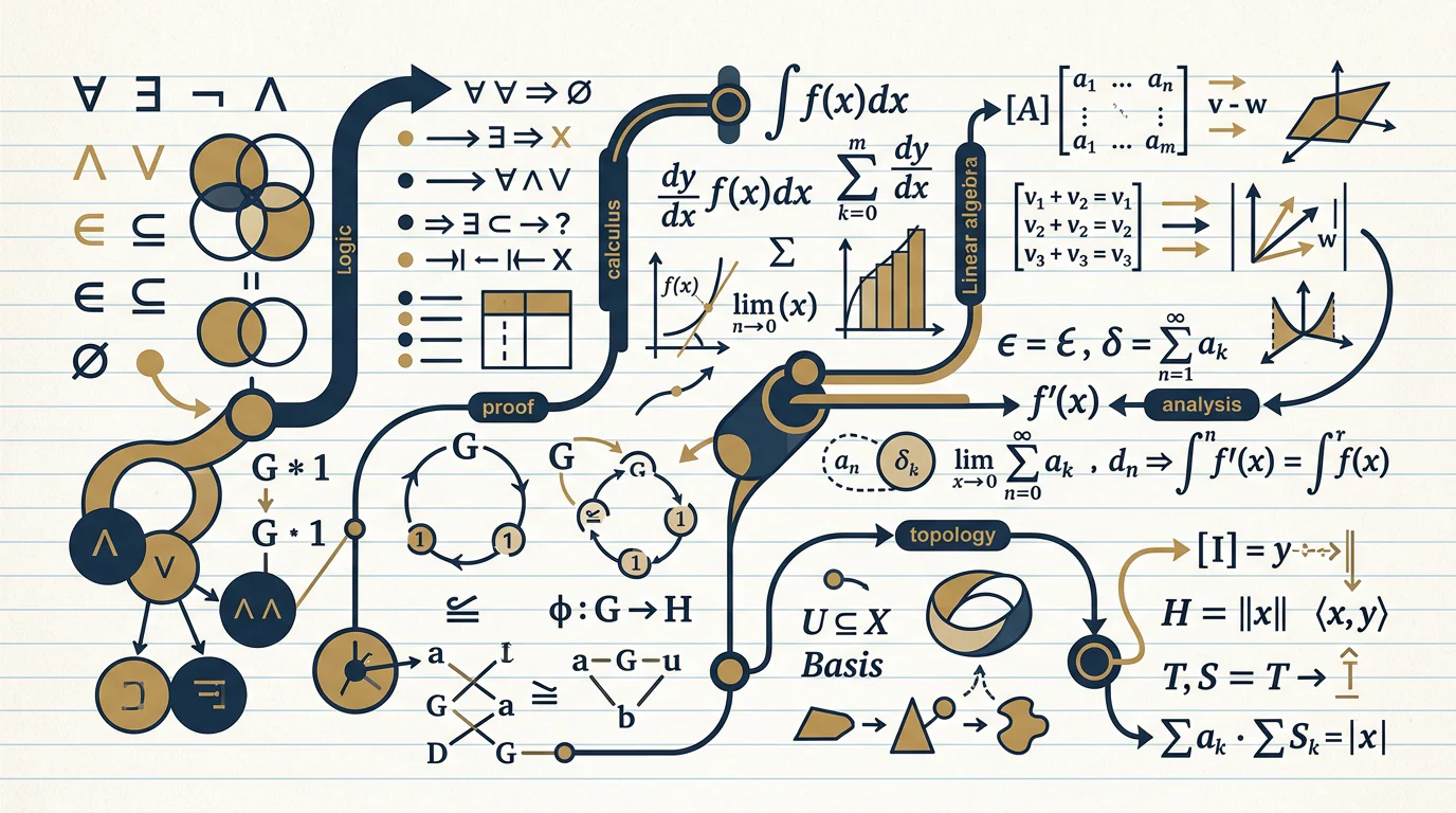 Prerequisite map from proof language to advanced mathematics