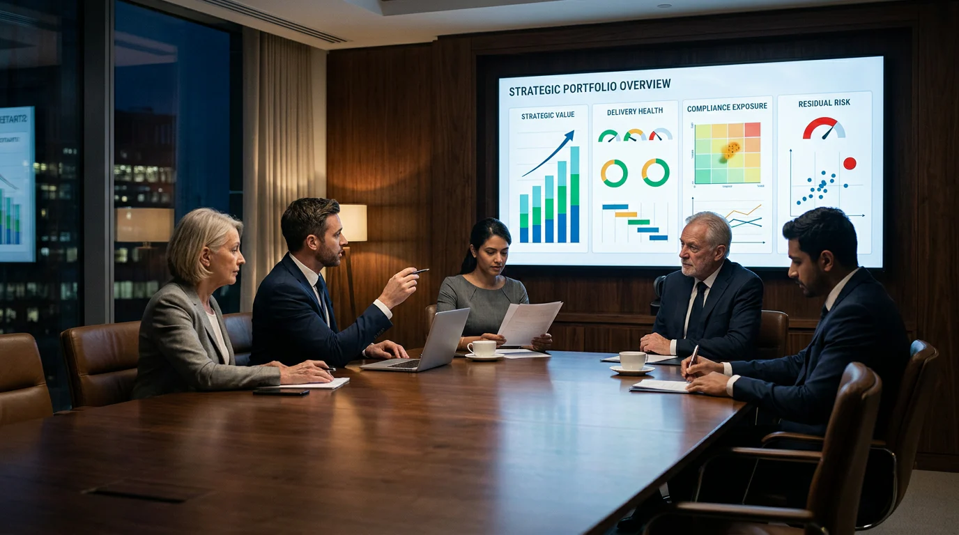 Board-ready portfolio dashboard discussion