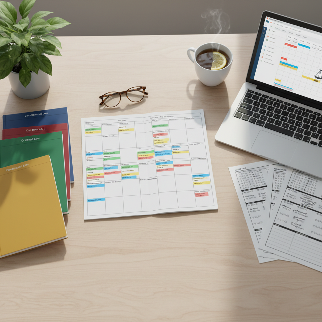 Two-month CS Professional revision planning desk