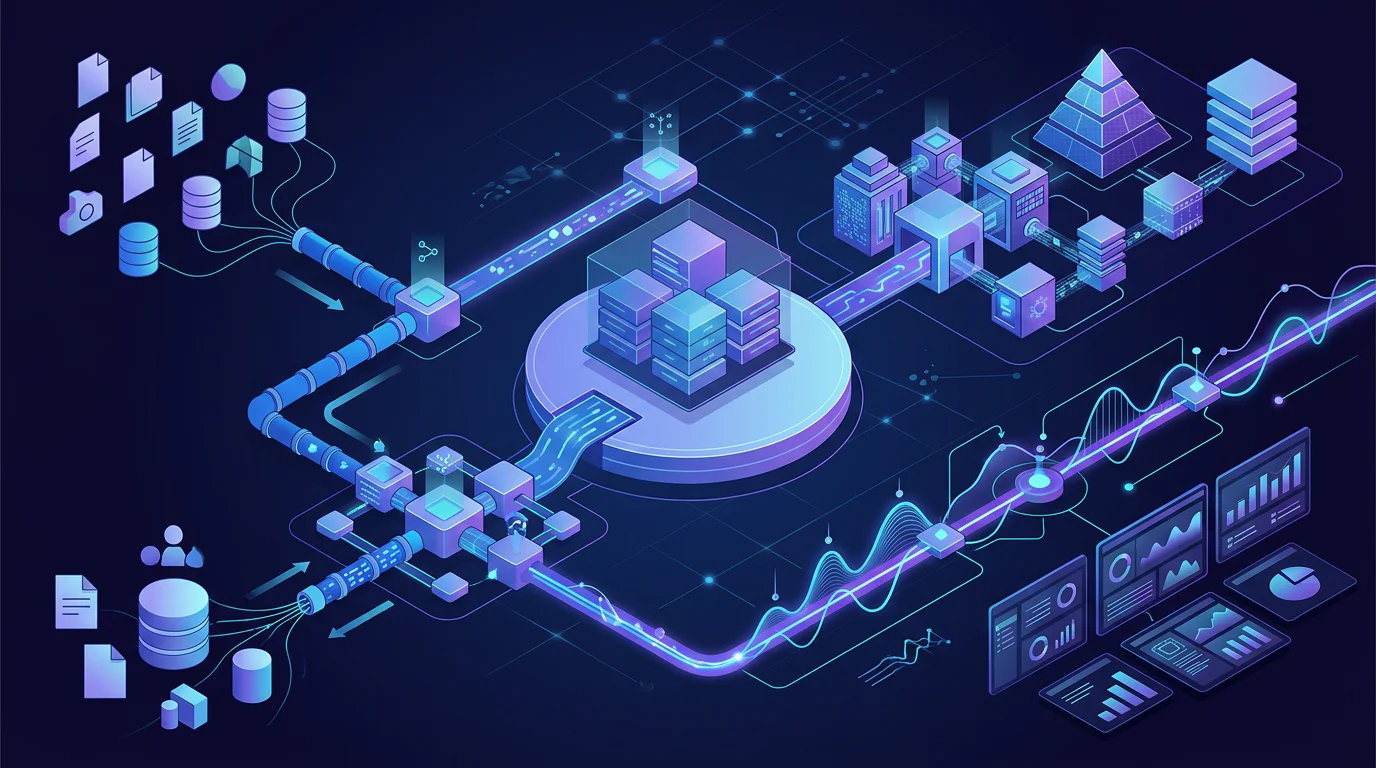 Data engineer tracing dependencies across a Fabric lakehouse workflow