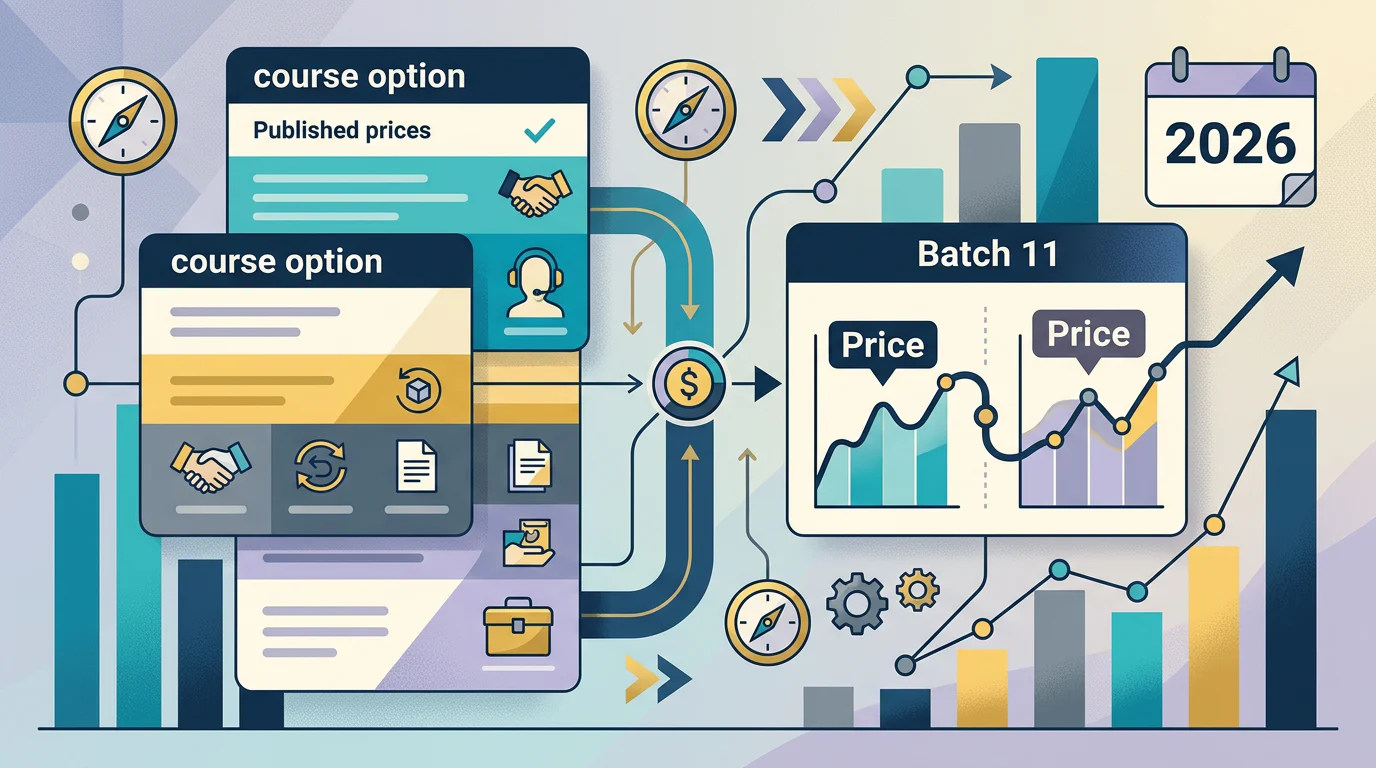 Vision Board Course Fees When Batch 11 Shows Two Public Prices
