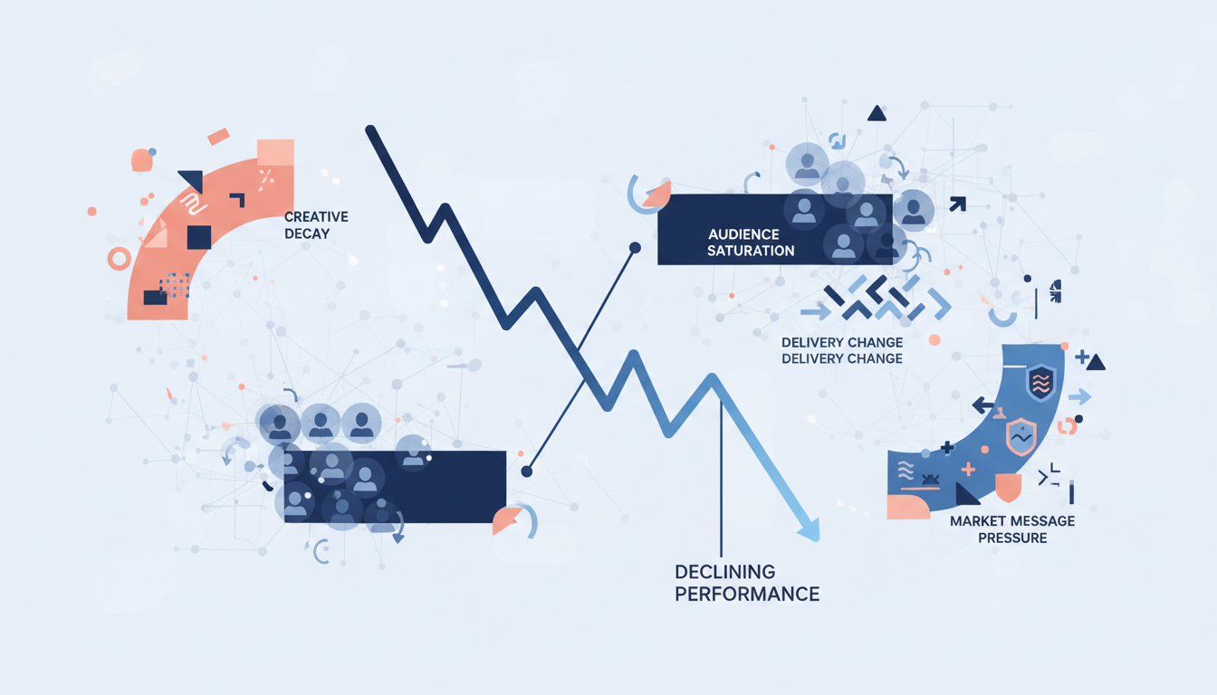 Creative Fatigue vs Competitive Pressure: How to Diagnose Declining Meta and TikTok Ads