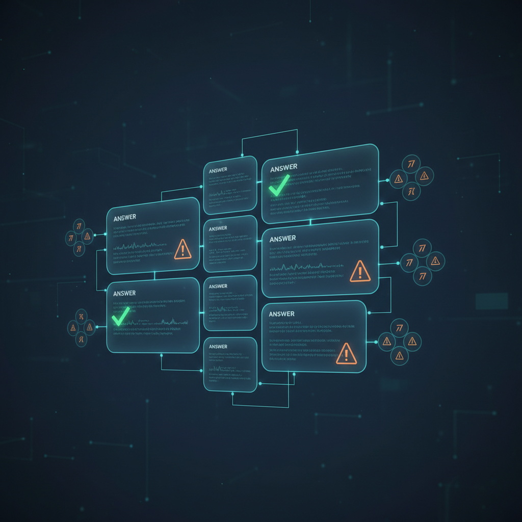 Controlled AI answer audit dashboard