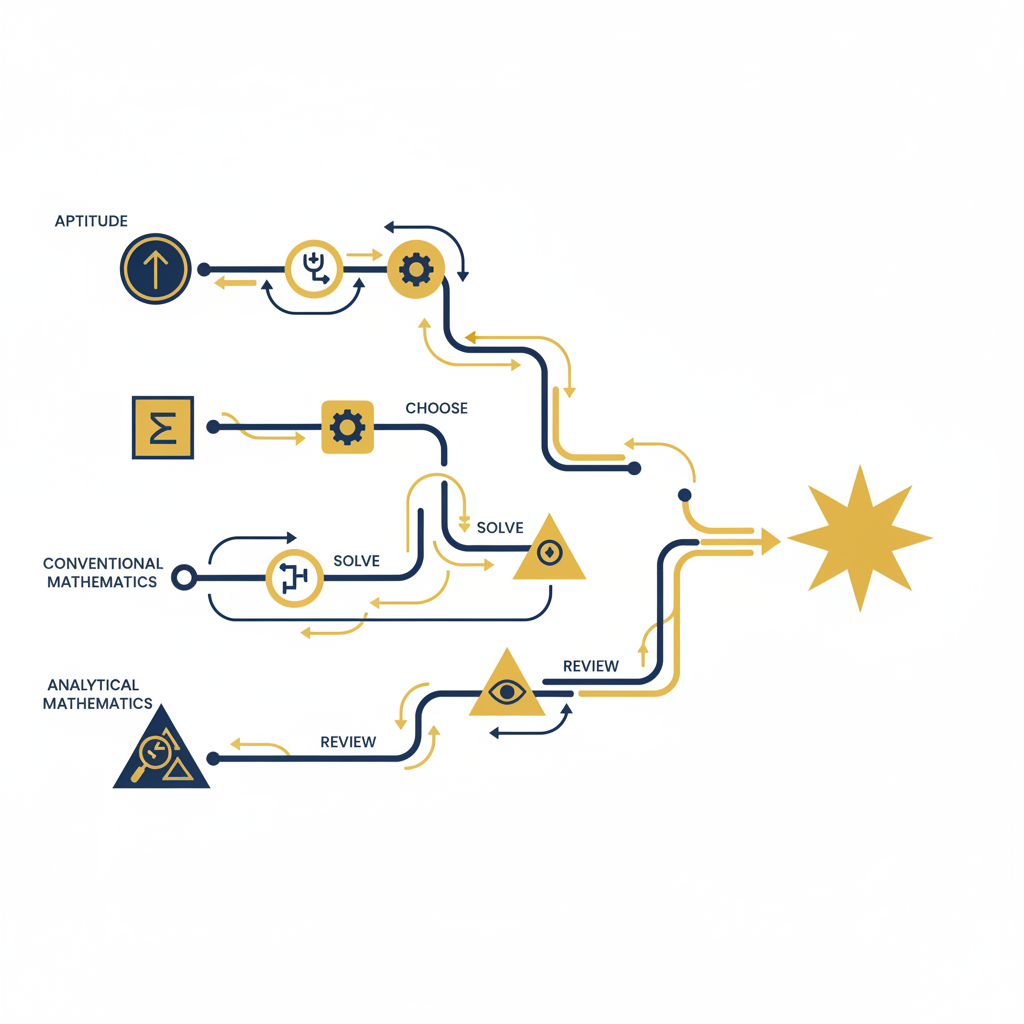 Three-part CSIR-NET exam strategy map