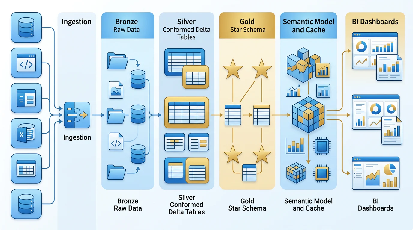 Centralized Azure BI query path
