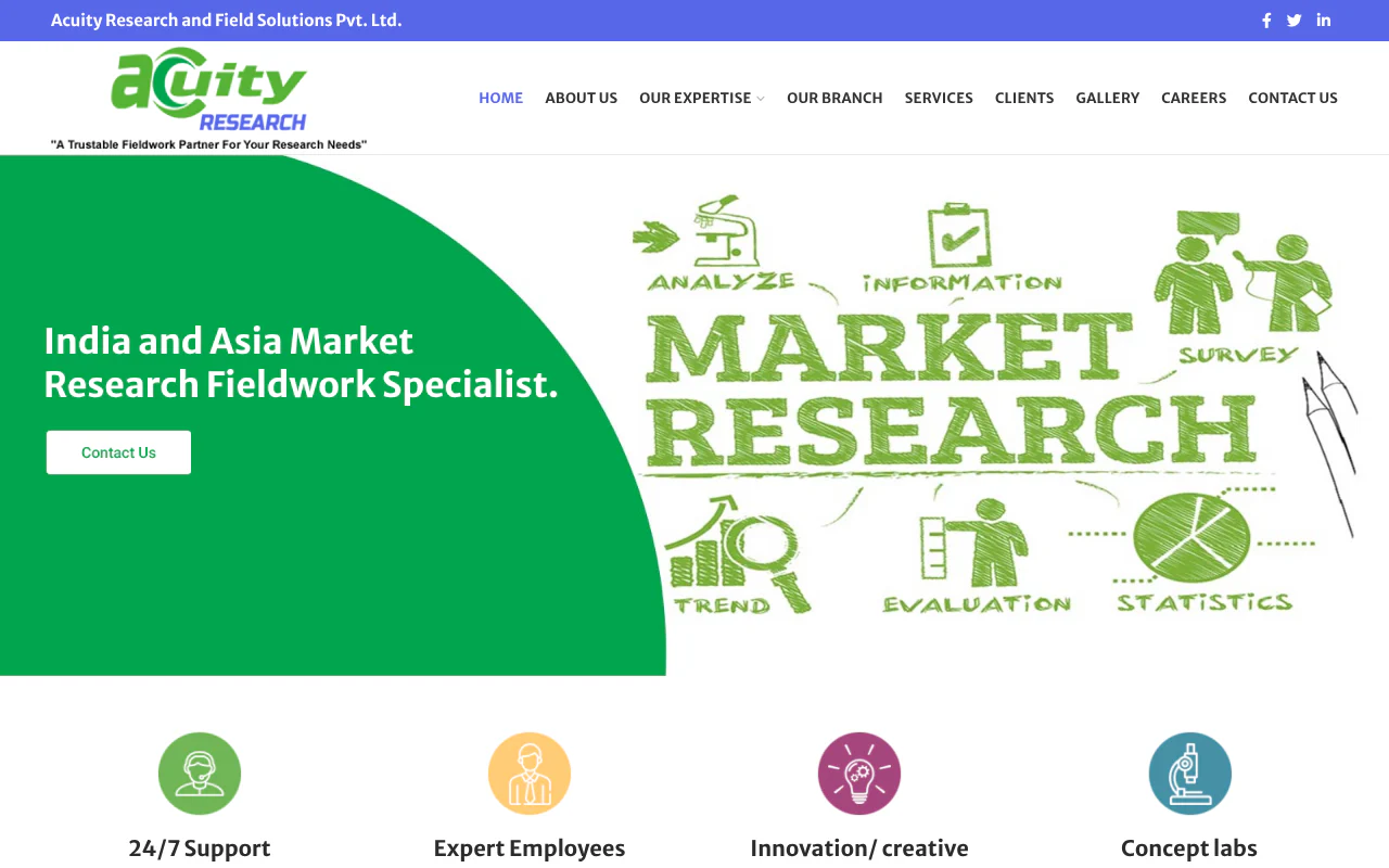 Acuity Research & Field Solutions's website