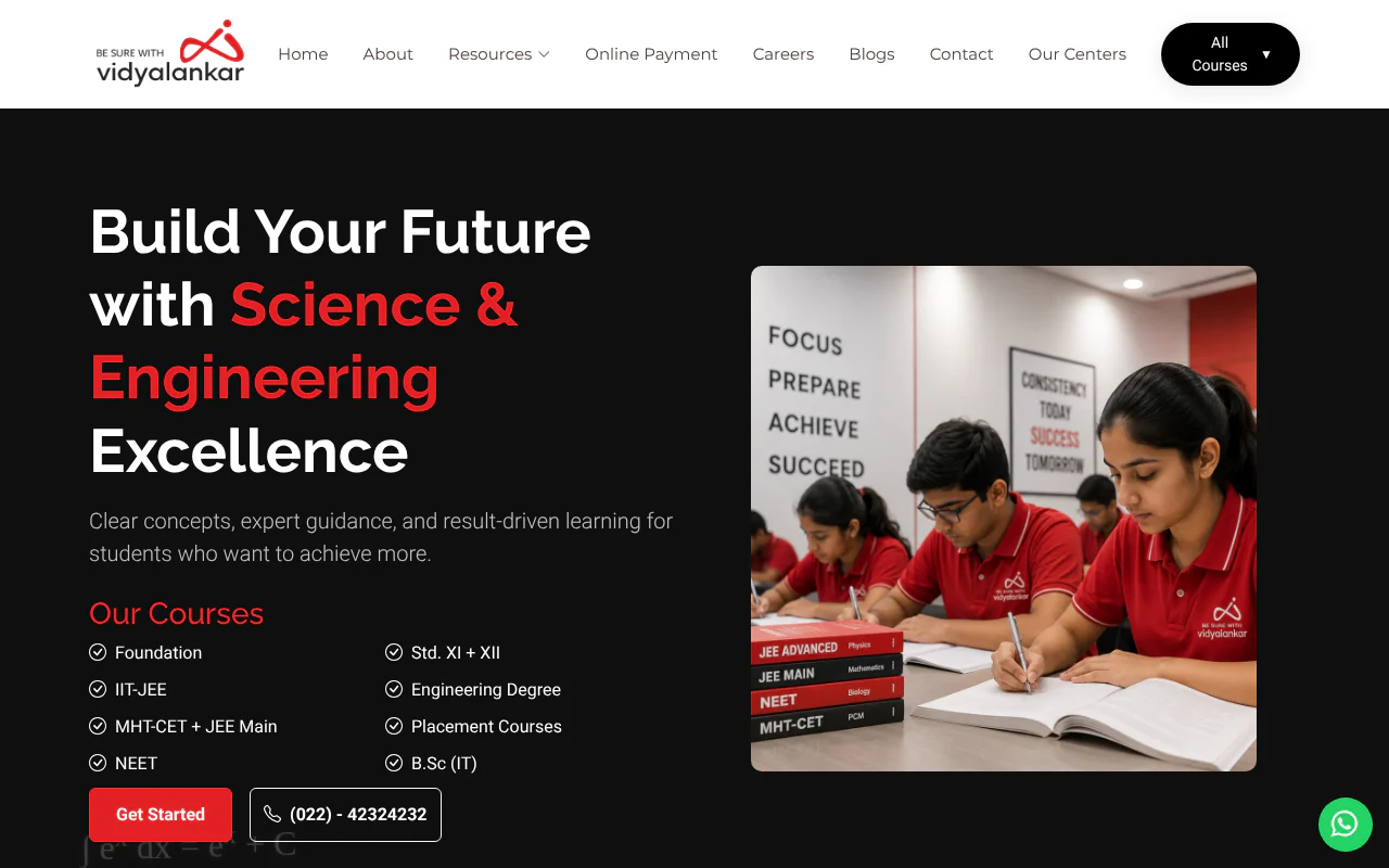 Vidyalankar's website
