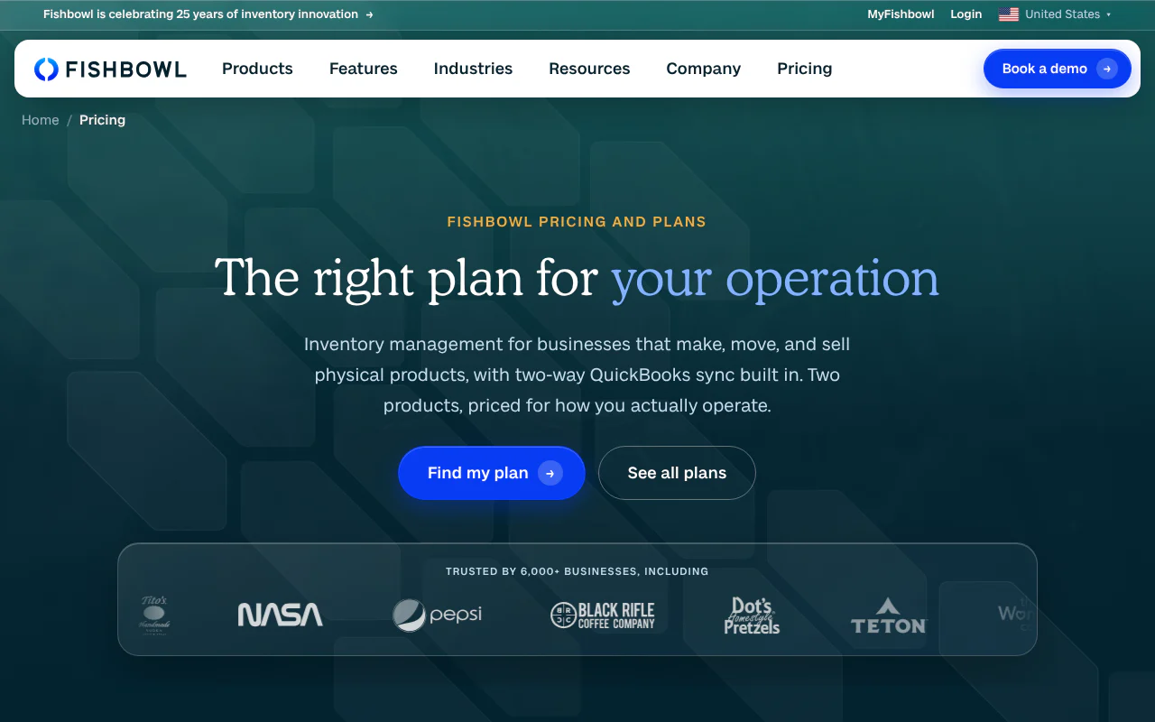Fishbowl's website