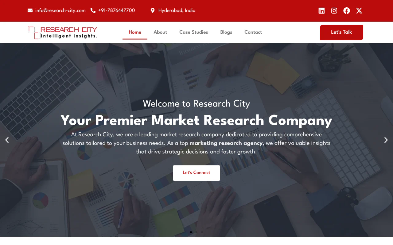 Research City's website
