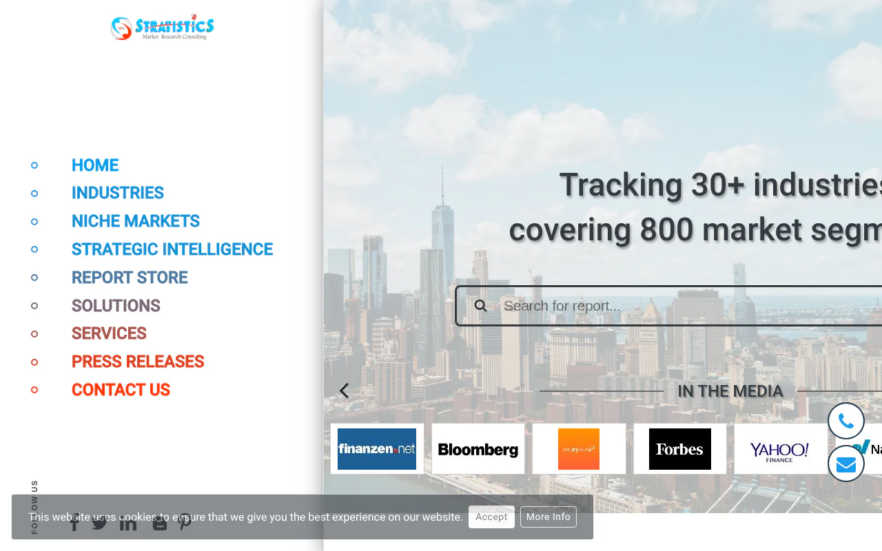 Stratistics Market Research's website